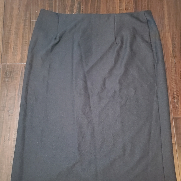 Metro Express Black Midi Skirt sz 24 - Picture 4 of 6